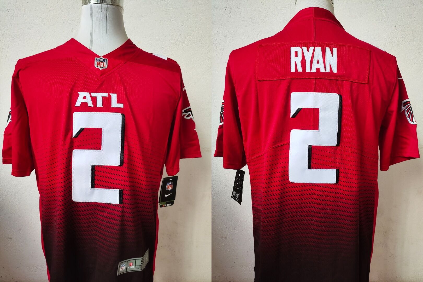 Men Atlanta Falcons #2 Ryan Red Nike Vapor Untouchable Stitched Limited NFL Jerseys